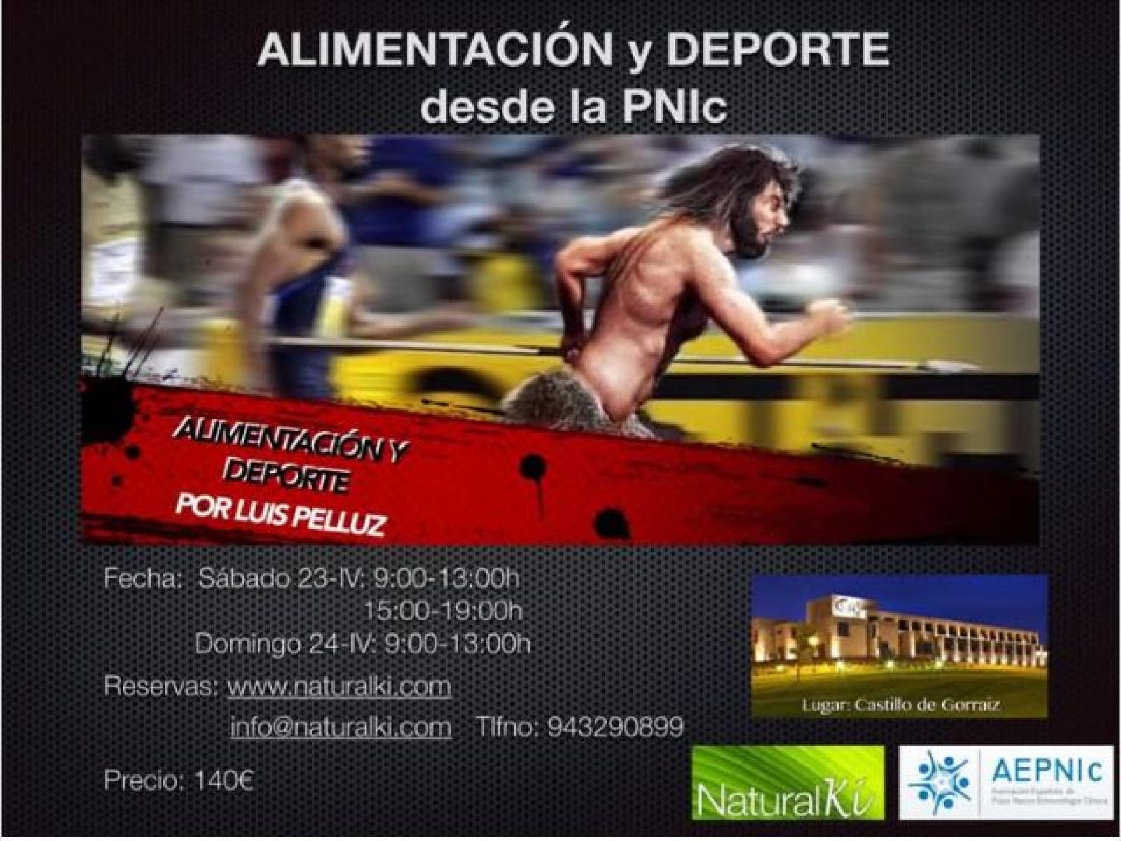 Alimentación y Deporte desde la PNI, en Castillo de Gorraiz - 23-04-2016